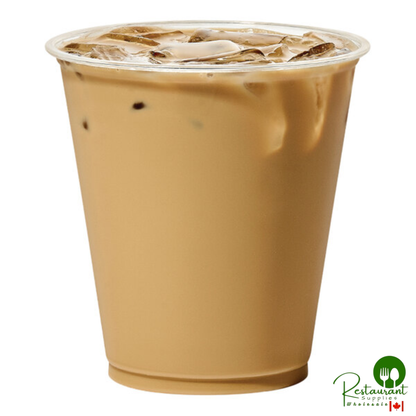 Tossware Natural 12 oz. Customizable Plant-Based PLA Plastic Arena 96 mm Cold Cup - 1,000/Case