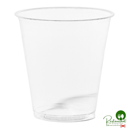 Tossware Natural 12 oz. Customizable Plant-Based PLA Plastic Arena 96 mm Cold Cup - 1,000/Case