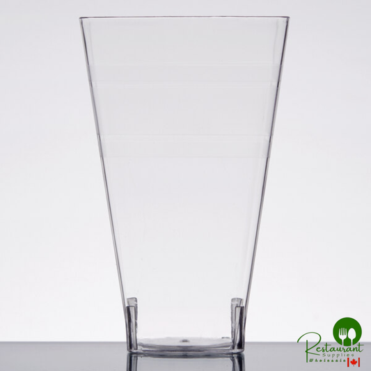 Fineline Wavetrends 1108 Clear Plastic Tumbler 8 oz. - 168/Case