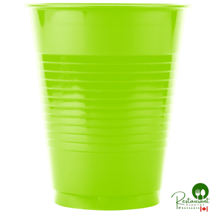 Creative Converting 28312381 16 oz. Fresh Lime Green Plastic Cup - 240/Case