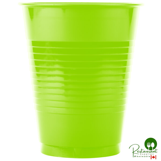 Creative Converting 28312381 16 oz. Fresh Lime Green Plastic Cup - 240/Case