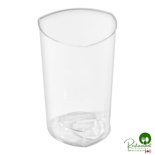 Fineline Tiny Temptations 3 oz. Triangular Clear Plastic Tumbler - 200/Case