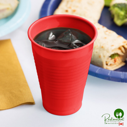 Creative Converting 28103181 16 oz. Classic Red Plastic Cup - 240/Case