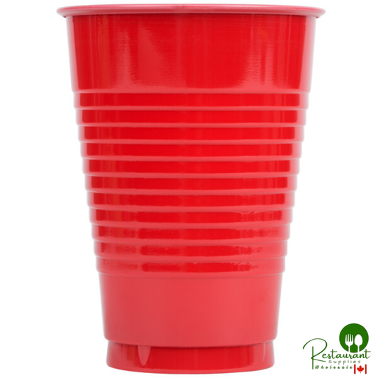 Creative Converting 28103181 16 oz. Classic Red Plastic Cup - 240/Case