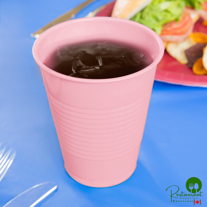Creative Converting 28158081 16 oz. Classic Pink Plastic Cup - 240/Case