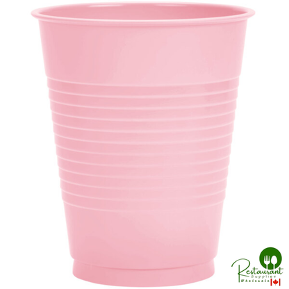 Creative Converting 28158081 16 oz. Classic Pink Plastic Cup - 240/Case