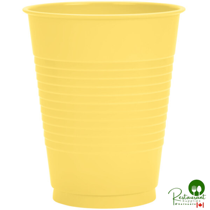 Creative Converting 28102081 16 oz. Mimosa Yellow Plastic Cup - 240/Case