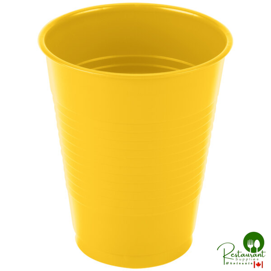 Creative Converting 28102181 16 oz. School Bus Yellow Plastic Cup - 240/Case
