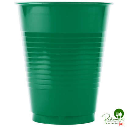 Creative Converting 28112081 16 oz. Emerald Green Solid Plastic Cup - 240/Case