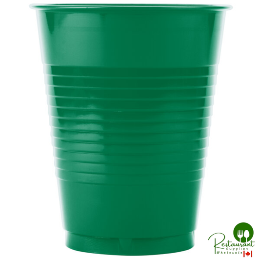 Creative Converting 28112081 16 oz. Emerald Green Solid Plastic Cup - 240/Case