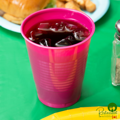 Creative Converting 28177081 16 oz. Hot Magenta Pink Plastic Cup - 240/Case