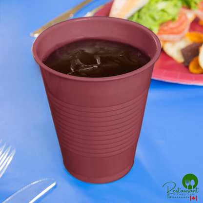 Creative Converting 28312281 16 oz. Burgundy Plastic Cup - 240/Case