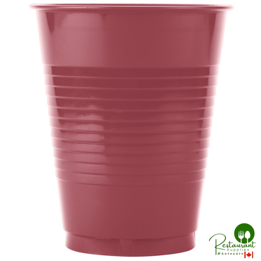 Creative Converting 28312281 16 oz. Burgundy Plastic Cup - 240/Case