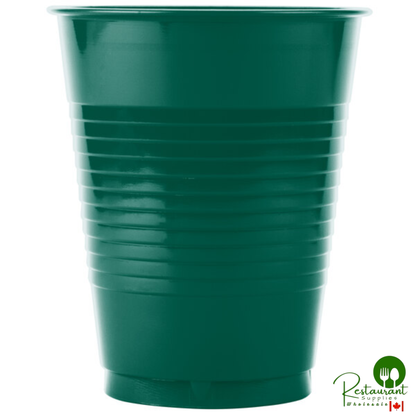 Creative Converting 28312481 16 oz. Hunter Green Plastic Cup - 240/Case