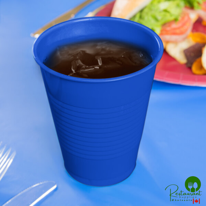Creative Converting 28314781 16 oz. Cobalt Blue Plastic Cup - 240/Case