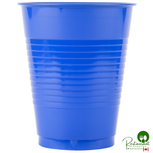 Creative Converting 28314781 16 oz. Cobalt Blue Plastic Cup - 240/Case