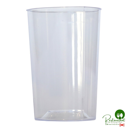 Fineline Tiny Temptations 10 oz. Triangular Clear Plastic Tumbler - 96/Case