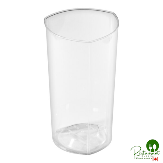 Fineline Tiny Temptations 12 oz. Triangular Clear Plastic Tumbler - 96/Case