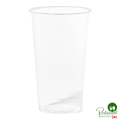 Tossware Natural 24 oz. Customizable Plant-Based PLA Plastic Arena 96 mm Cold Cup - 1,000/Case