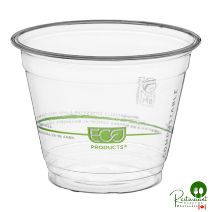 Eco-Products GreenStripe 9 oz. PLA Compostable Plastic Cold Cup - 1,000/Case
