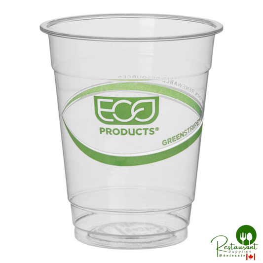 Eco-Products GreenStripe 7 oz. PLA Compostable Plastic Cold Cup - 2,000/Case