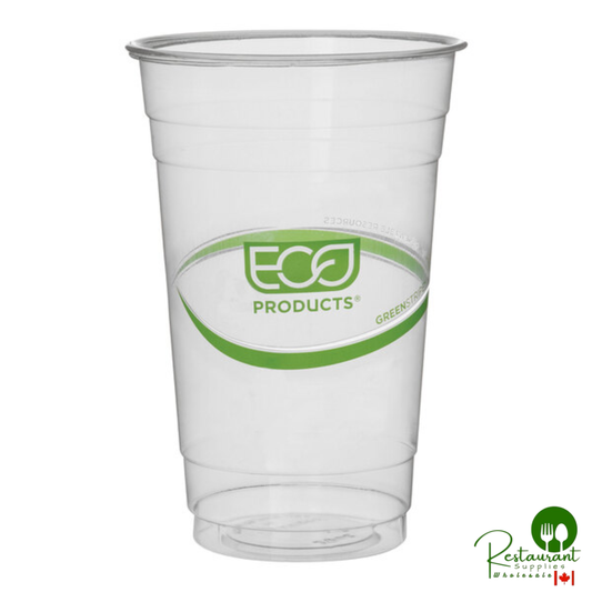 Eco-Products GreenStripe 20 oz. PLA Compostable Plastic Cold Cup - 1,000/Case