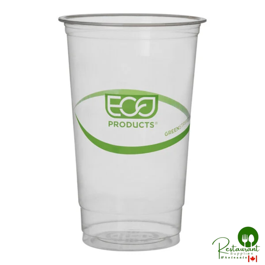 Eco-Products GreenStripe 32 oz. PLA Compostable Plastic Cold Cup - 600/Case