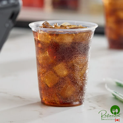 Fabri-Kal GC1214 Greenware 12 oz. Compostable Clear Customizable Plastic Cold Cup - 1,000/Case