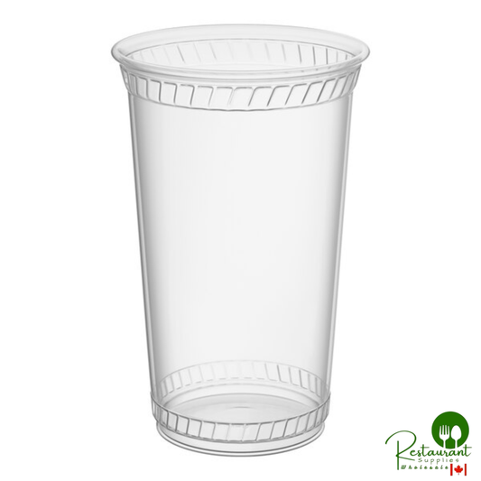 Fabri-Kal GC20NT Greenware 20 oz. Compostable Clear Customizable Plastic Cold Cup - 1,000/Case