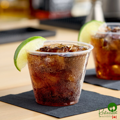 Fabri-Kal GC9OF Greenware 9 oz. Compostable Clear Customizable Plastic Squat Cold Cup - 1,000/Case