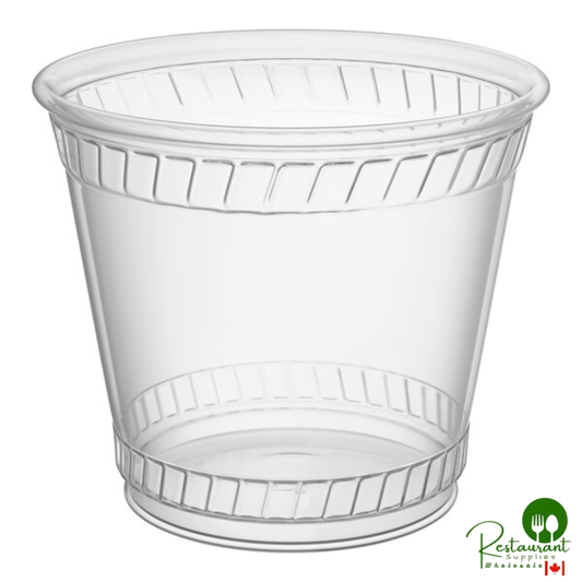 Fabri-Kal GC9OF Greenware 9 oz. Compostable Clear Customizable Plastic Squat Cold Cup - 1,000/Case