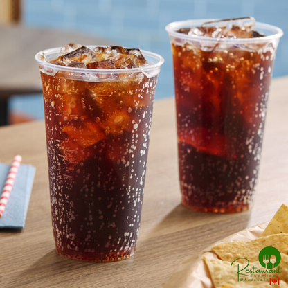 Fabri-Kal GC24 Greenware 24 oz. Compostable Clear Customizable Plastic Cold Cup - 600/Case
