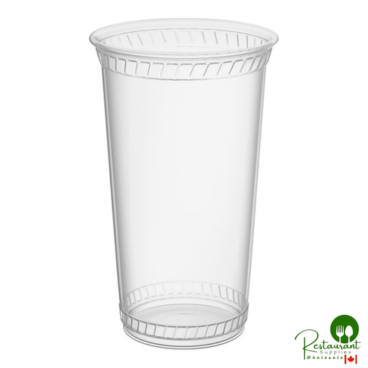 Fabri-Kal GC24 Greenware 24 oz. Compostable Clear Customizable Plastic Cold Cup - 600/Case