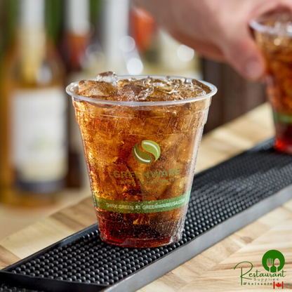Fabri-Kal GC12 Greenware 12 oz. Compostable Printed Plastic Cold Cup - 1,000/Case