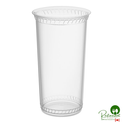 Fabri-Kal GC32 Greenware 32 oz. Compostable Clear Customizable Plastic Cold Cup - 300/Pack