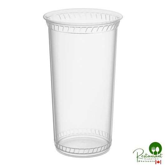 Fabri-Kal GC32 Greenware 32 oz. Compostable Clear Customizable Plastic Cold Cup - 300/Pack