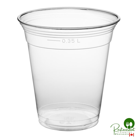 Fabri-Kal NC12S Nexclear 12 / 14 oz. Clear Customizable Squat Plastic Cup - 1,000/Case