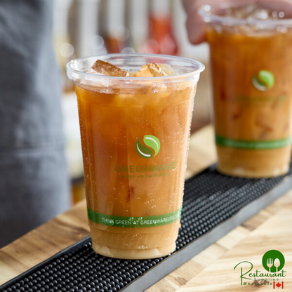 Fabri-Kal GC20 Greenware 20 oz. Compostable Printed Plastic Cold Cup - 1,000/Case