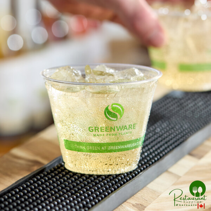 Fabri-Kal GC9 Greenware 9 oz. Compostable Printed Plastic Cold Cup - 1,000/Case