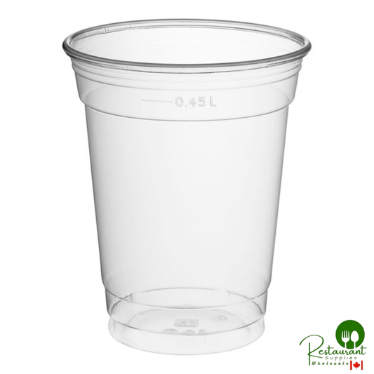 Fabri-Kal NC16S Nexclear 16 / 18 oz. Clear Customizable Squat Plastic Cup - 1,000/Case