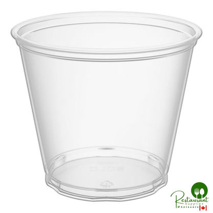 Solo Ultra Clear™ TP9R 9 oz. Clear PET Plastic Squat Cold Cup - 1,000/Case