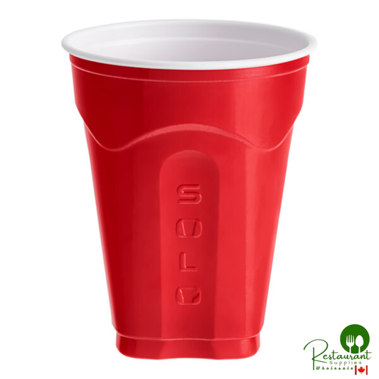 Solo Squared® 9 oz. Red Plastic Cup - 600/Case
