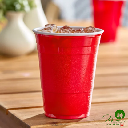 Solo P16R 16 oz. Red Plastic Cup - 1,000/Case