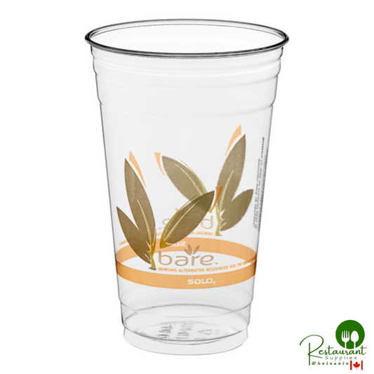 Bare by Solo RTD24BARE Eco-Forward 24 oz. RPET Cold Cup - 600/Case