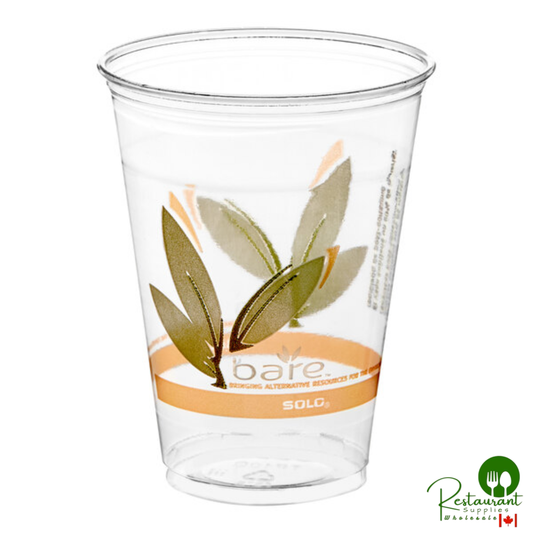 Bare by Solo RTP10DBARE Eco-Forward 10 oz. RPET Tall Cold Cup - 1,000/Case