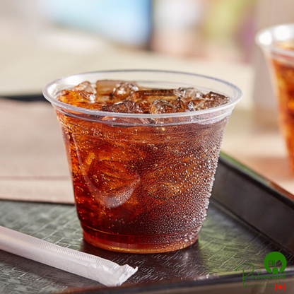 9 oz. PLA Compostable Plastic Squat Cold Cup By Prime - 1,000/Case