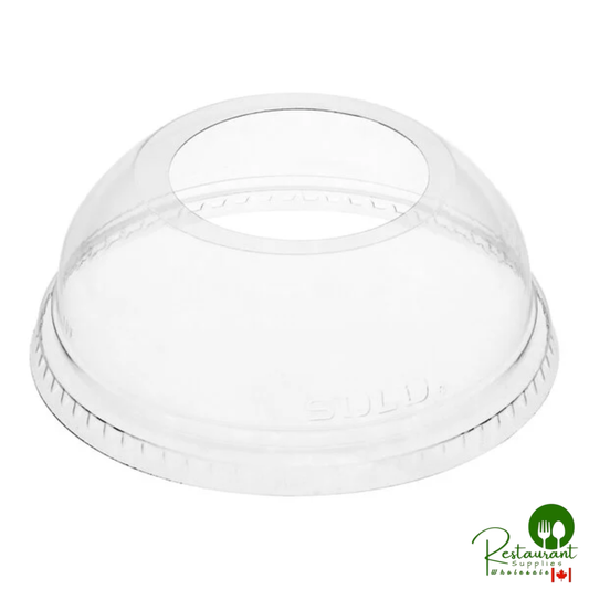Dart Conex DLW626 Clear PET Dome Lid with 2" Hole - 1,000/Case