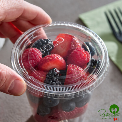 Solo 626TP Clear Flat Non-Vented Lid - 1,000/Case