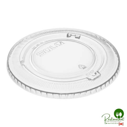 Solo 626TP Clear Flat Non-Vented Lid - 1,000/Case