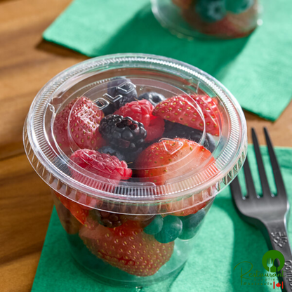 Solo Ultra Clear™ 662TP Clear No Slot Plastic Lid - 1,000/Case